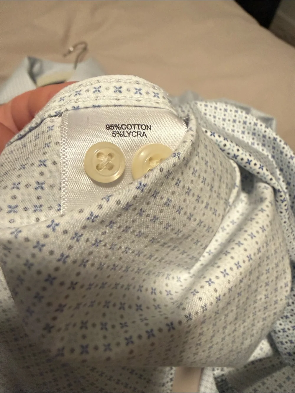 Men's Light Blue Micro-Check Dress Shirt - Brand: Peter Millar